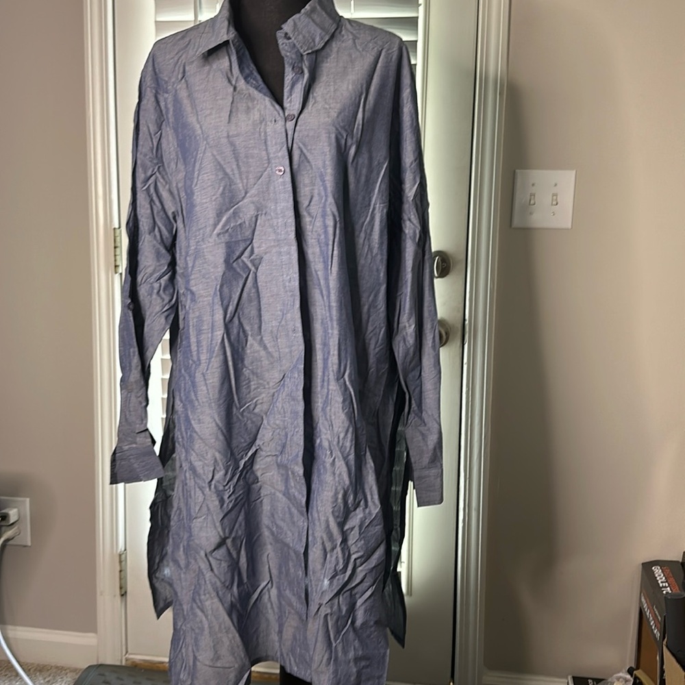 Blue long sleeve shirt